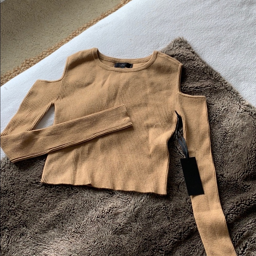 Revolve Tan Knit Shirt